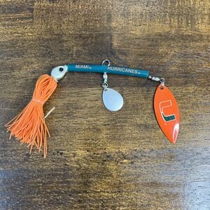 Vintage University of Miami Hurricanes Fishing Lure Ornament